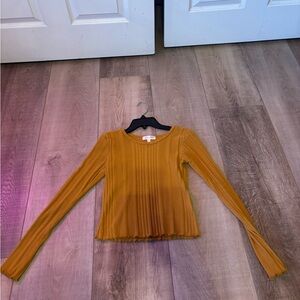 Mustard Yellow Hollister Long Sleeve